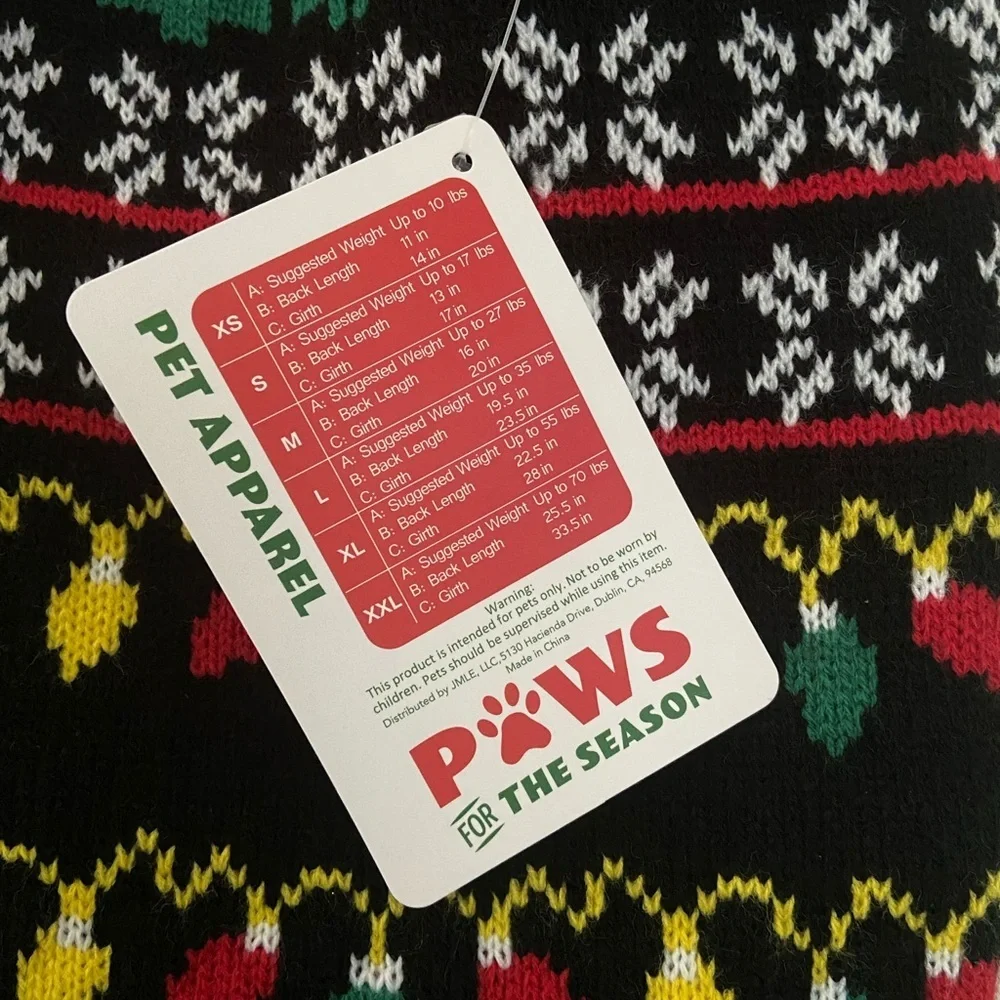 PAWS Holiday Pet apparel